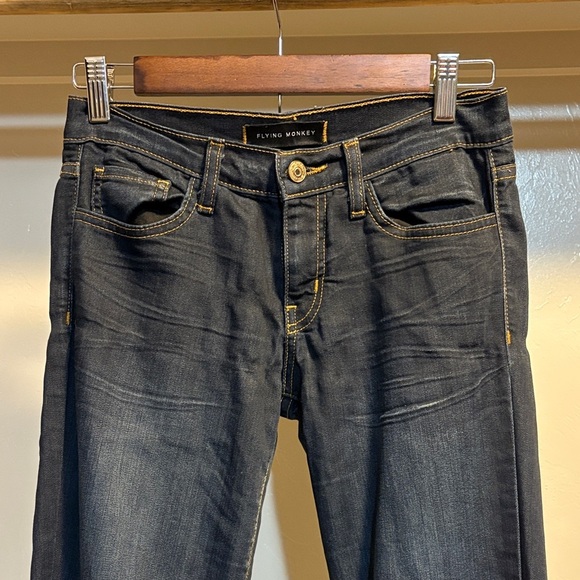 Flying Monkey Deep Blue Skinny Jeans - Picture 3 of 6